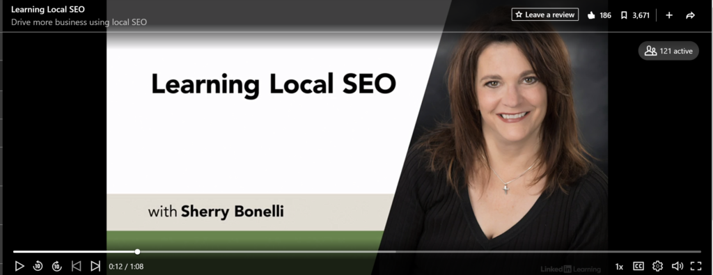 LinkedIn Learning Learning Local SEO Course