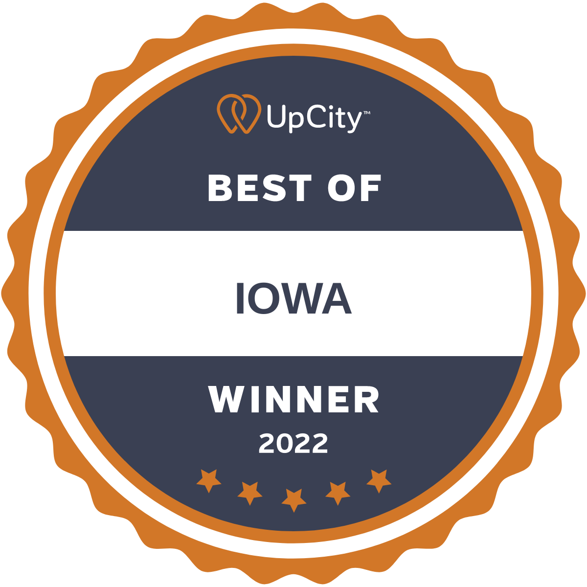 early bird digital marketing awarded the Upcity Best Digital Marketing Agency Iowa Award 2022