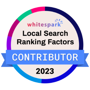 2023 Local Search Ranking Survey Contributor Badge
